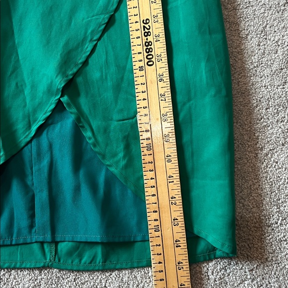 Lovers + Friends Orchid‎ Dress Green Wrap Cocktail Party Size M - Picture 9 of 11